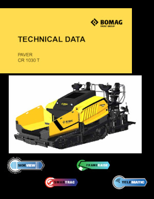 Pásové finišery Bomag CR 1030 T