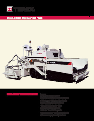 Pásové finišery Terex CR362L