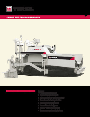Pásové finišery Terex CR362LS