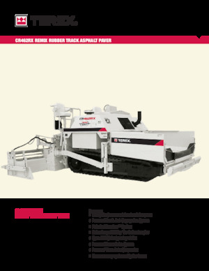 Pásové finišery Terex CR462RX