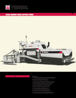 Pásové finišery Terex CR562