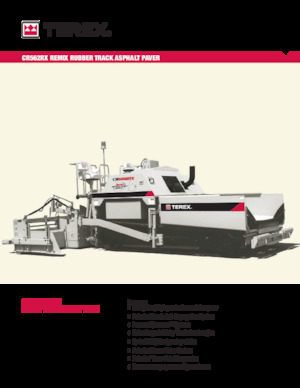 Pásové finišery Terex CR562RX