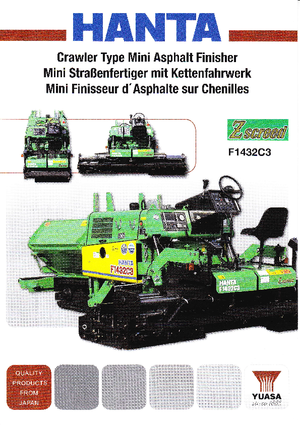 Pásové finišery Hanta F 1432 C 3