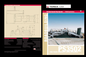 Pásové finišery Terex PS3502