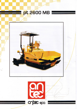 Pásové finišery Antec PT 2600 MB