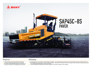 Pásové finišery Sany SAP45C-8S