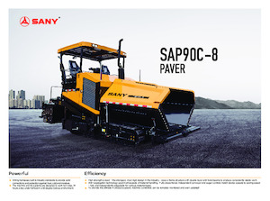 Pásové finišery Sany SAP90C-8 