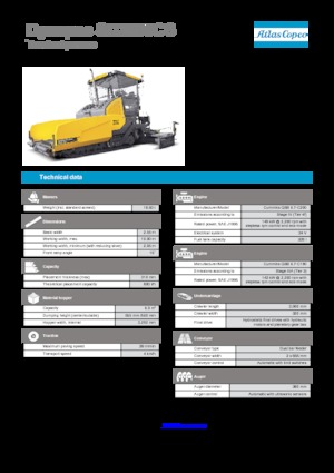 Pásové finišery Dynapac SD 2500 CS