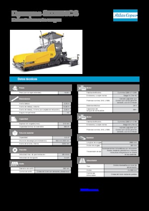 Pásové finišery Dynapac SD 2500 CS
