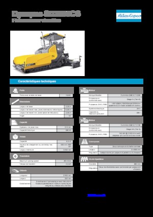Pásové finišery Dynapac SD 2500 CS