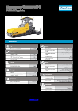 Pásové finišery Dynapac SD 2500 CS