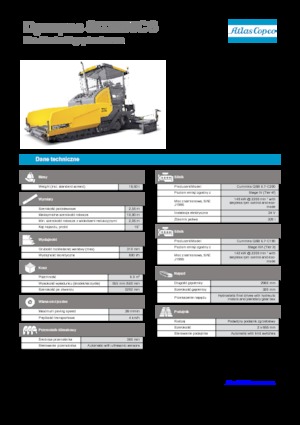 Pásové finišery Dynapac SD 2500 CS