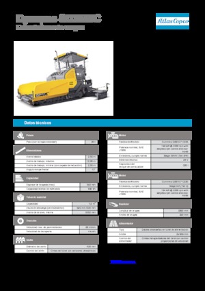 Pásové finišery Dynapac SD 2550 C