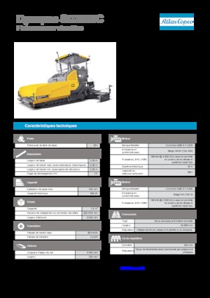 Pásové finišery Dynapac SD 2550 C