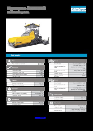 Pásové finišery Dynapac SD 2550 C