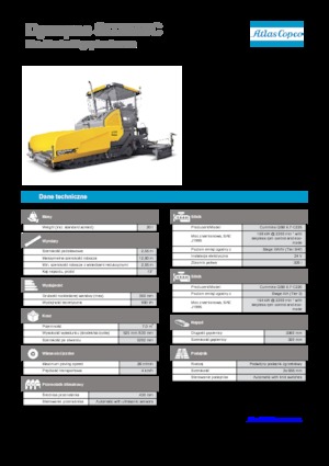 Pásové finišery Dynapac SD 2550 C