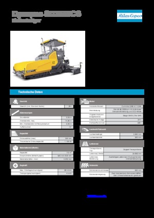 Pásové finišery Dynapac SD 2550 CS
