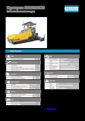 Pásové finišery Dynapac SD 2550 CS