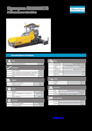 Pásové finišery Dynapac SD 2550 CS