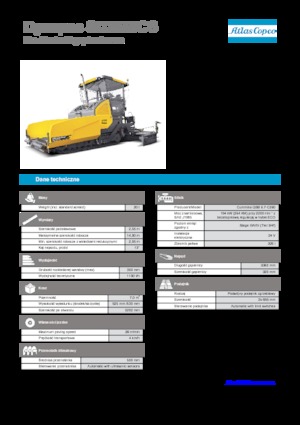Pásové finišery Dynapac SD 2550 CS
