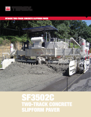 Pásové finišery Terex SF3502C