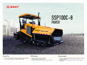 Pásové finišery Sany SSP100C-8 