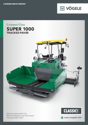 Pásové finišery Vögele Super 1000