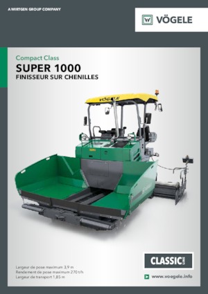 Pásové finišery Vögele Super 1000