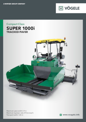 Pásové finišery Vögele Super 1000i