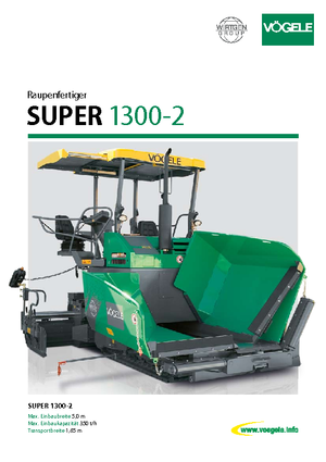 Pásové finišery Vögele Super 1300-2