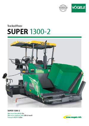 Pásové finišery Vögele Super 1300-2