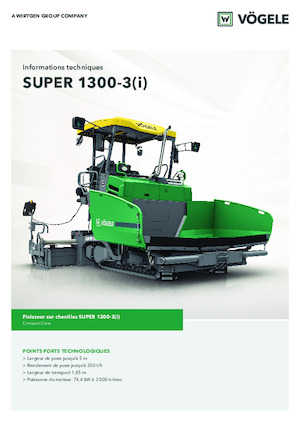 Pásové finišery Vögele Super 1300-3i