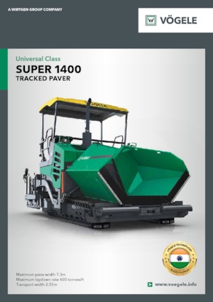 Pásové finišery Vögele Super 1400