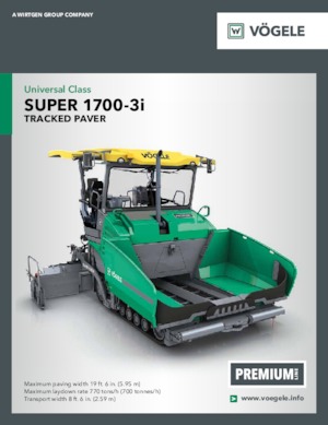 Pásové finišery Vögele Super 1700-3i