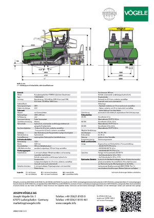 Pásové finišery Vögele Super 1800-2