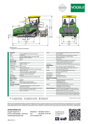 Pásové finišery Vögele Super 1800-2