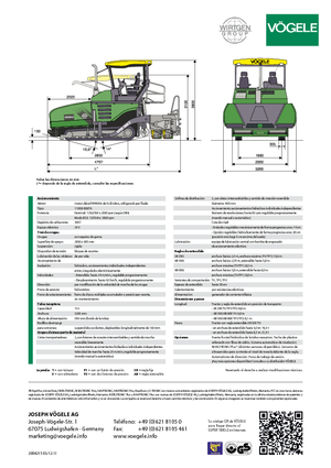 Pásové finišery Vögele Super 1800-2