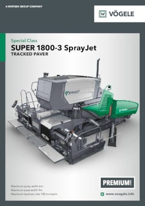 Pásové finišery Vögele Super 1800-3 SprayJet