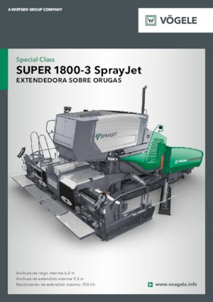 Pásové finišery Vögele Super 1800-3 SprayJet
