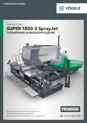 Pásové finišery Vögele Super 1800-3 SprayJet