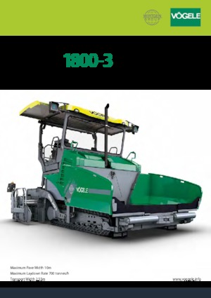 Pásové finišery Vögele SUPER 1800-3