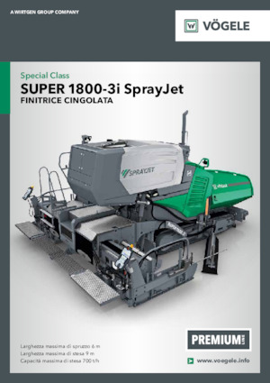 Pásové finišery Vögele Super 1800-3i SprayJet