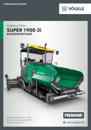 Pásové finišery Vögele Super 1900-3i