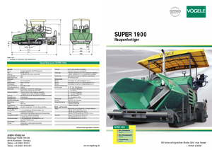 Pásové finišery Vögele Super 1900