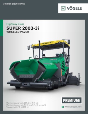 Pásové finišery Vögele Super 2000-3