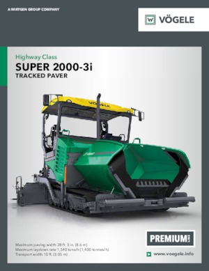 Pásové finišery Vögele Super 2000-3i