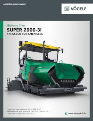 Pásové finišery Vögele Super 2000-3i