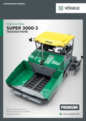 Pásové finišery Vögele Super 3000-3