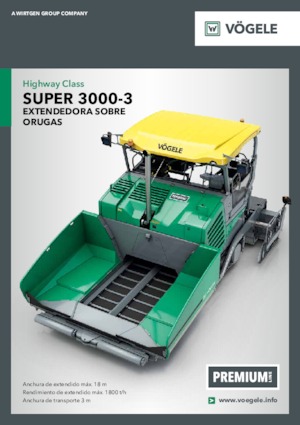 Pásové finišery Vögele Super 3000-3