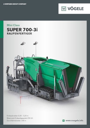 Pásové finišery Vögele Super 700-3i